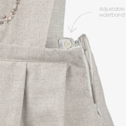 Kidiwi-Girls Ivory and Beige Dress Ensemble | Childrensalon Outlet