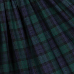 Kidiwi-Сине-зеленое платье в клетку | Childrensalon Outlet