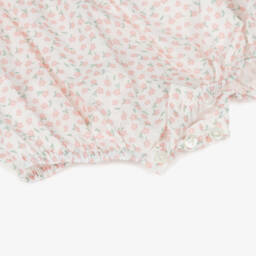 Kidiwi-بدلة قطنية وردية مزخرفة بالزهور للبنات | Childrensalon Outlet