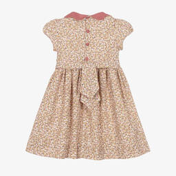 Kidiwi-Розовое платье в цветочек со сборками | Childrensalon Outlet