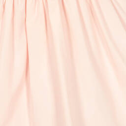 Kidiwi-Girls Pink Pleated Collar Cotton Dress | Childrensalon Outlet