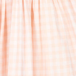 Kidiwi-Girls Pink Smocked Cotton Gingham Dress | Childrensalon Outlet