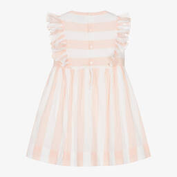 Kidiwi-Girls Pink Striped Dress | Childrensalon Outlet