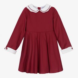 Kidiwi-Girls Red Cotton Dress | Childrensalon Outlet