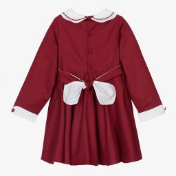 Kidiwi-Girls Red Cotton Dress | Childrensalon Outlet