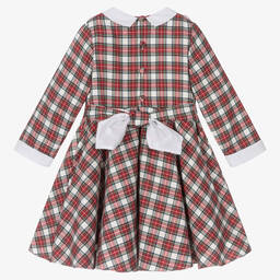 Kidiwi-Красное хлопковое платье в клетку | Childrensalon Outlet