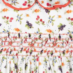 Kidiwi-Girls White Berries Dress | Childrensalon Outlet