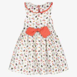 Kidiwi-Girls White Berries Dress | Childrensalon Outlet
