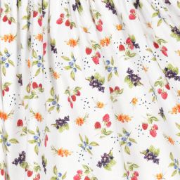 Kidiwi-Girls White Berries Dress | Childrensalon Outlet