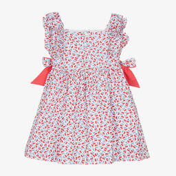 Kidiwi-Бело-красное платье с вишнями | Childrensalon Outlet