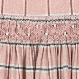 Kidiwi-Комплект с розово-кремовым платьем в клетку | Childrensalon Outlet