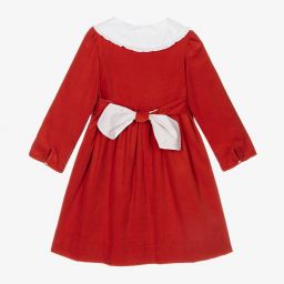 Kidiwi-Red Corduroy Dress | Childrensalon Outlet
