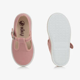 كيكو-حذاء كانفاس بسّير لون زهري للبنات | Childrensalon Outlet