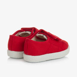 KIKU-Red Canvas Trainers | Childrensalon Outlet