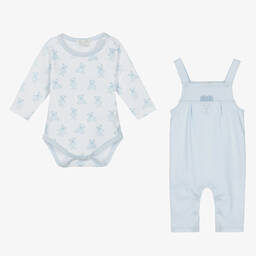 Kissy Kissy-Голубое боди с медвежатами и полукомбинезон | Childrensalon Outlet