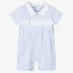 Kissy Kissy-Baby Boys Blue Summer Medley Shortie | Childrensalon Outlet