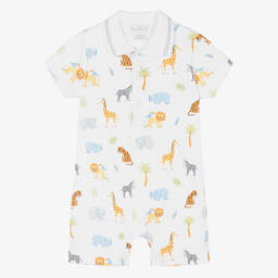 Kissy Kissy-Baby Boys Tropical Jungle Pima Cotton Shortie | Childrensalon Outlet