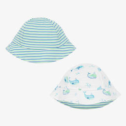 Kissy Kissy-قبعة قطن بيما لون أبيض للمواليد | Childrensalon Outlet