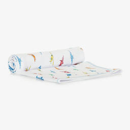 Kissy Kissy-Baby Boys White Active Aviators Blanket (72cm) | Childrensalon Outlet