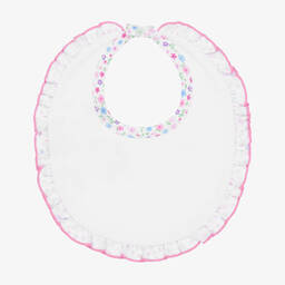 Kissy Kissy-Baby Girls Cotton Flamingo Flower Fiesta Bib | Childrensalon Outlet