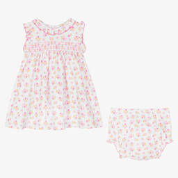 Kissy Kissy-Baby Girls Pima Cotton Garden Pleasures Dress | Childrensalon Outlet