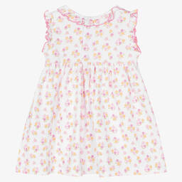 Kissy Kissy-Baby Girls Pima Cotton Garden Pleasures Dress | Childrensalon Outlet