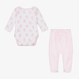 Kissy Kissy-طقم بنطلون قطن بيما لون زهري للمولودات | Childrensalon Outlet