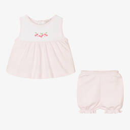 Kissy Kissy-Baby Girls Pink Classic Treasures Shorts Set | Childrensalon Outlet
