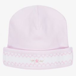 Kissy Kissy-قبعة قطن بيما لون زهري للمولودات | Childrensalon Outlet