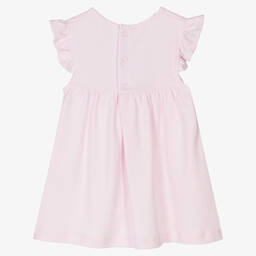 Kissy Kissy-Baby Girls Pink Piqué Bunny Rabbits Dress | Childrensalon Outlet