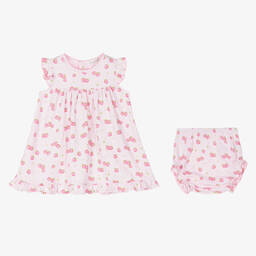 Kissy Kissy-Baby Girls Pink Strawberry Essence Dress | Childrensalon Outlet