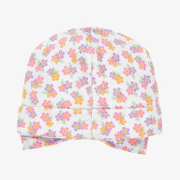 Kissy Kissy-Baby Girls White Cotton Aloha Whales Hat | Childrensalon Outlet