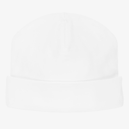 Kissy Kissy-Baby Girls White Cotton Bishop Hat | Childrensalon Outlet