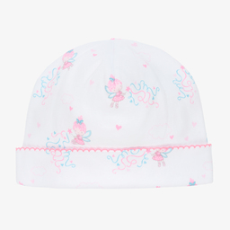 Kissy Kissy-Белая хлопковая шапочка с феями для малышек | Childrensalon Outlet