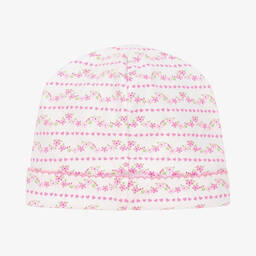 Kissy Kissy-Baby Girls White & Pink Ballet Blossoms Hat | Childrensalon Outlet