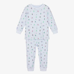 Kissy Kissy-Blue Cotton Penguins & Polar Bears Pyjamas | Childrensalon Outlet