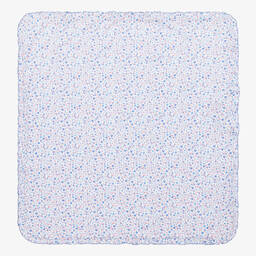Kissy Kissy-Голубое одеяло с цветочным рисунком (74 см) | Childrensalon Outlet