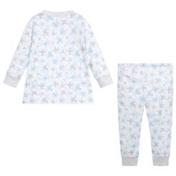 Kissy Kissy-Blue Pima Cotton Pyjamas | Childrensalon Outlet