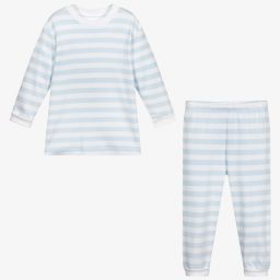 Kissy Kissy-Blue Pima Cotton Pyjamas | Childrensalon Outlet