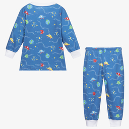 Kissy Kissy-Blue Pima Cotton Pyjamas | Childrensalon Outlet
