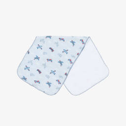 Kissy Kissy-Boys Aeroplane Cotton Burp Cloth | Childrensalon Outlet
