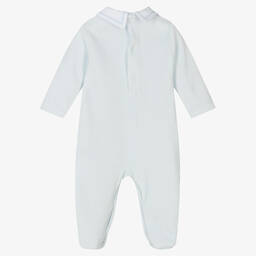 Kissy Kissy-أفرول بيبي غرو قطن قطيفة لون أزرق للمواليد | Childrensalon Outlet