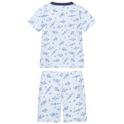 Kissy Kissy-Boys Blue Pima Cotton Pyjamas | Childrensalon Outlet