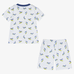 Kissy Kissy-بيجاما قطن بيما لون أزرق وأبيض للأولاد | Childrensalon Outlet