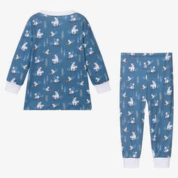 Kissy Kissy-Boys Blue Toboggan Bear Tracks Pyjamas | Childrensalon Outlet