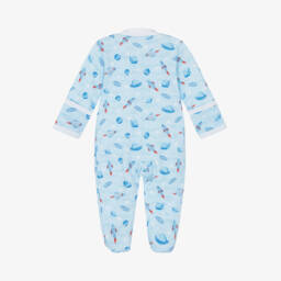 Kissy Kissy-Boys Cosmic Blue Pima Babygrow | Childrensalon Outlet