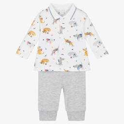 Kissy Kissy-Boys Cotton Pups On The Go Trouser Set | Childrensalon Outlet