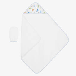 Kissy Kissy-Boys Dino-Themed Hooded Towel Set | Childrensalon Outlet