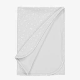 Kissy Kissy-بطانية مون لايت قطن بيما لون رمادي (73 سم) | Childrensalon Outlet