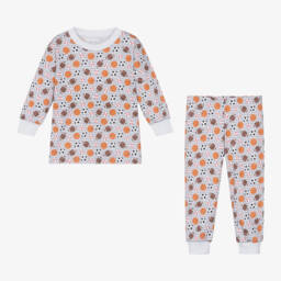 Kissy Kissy-Boys Grey Sports Print Pyjamas | Childrensalon Outlet